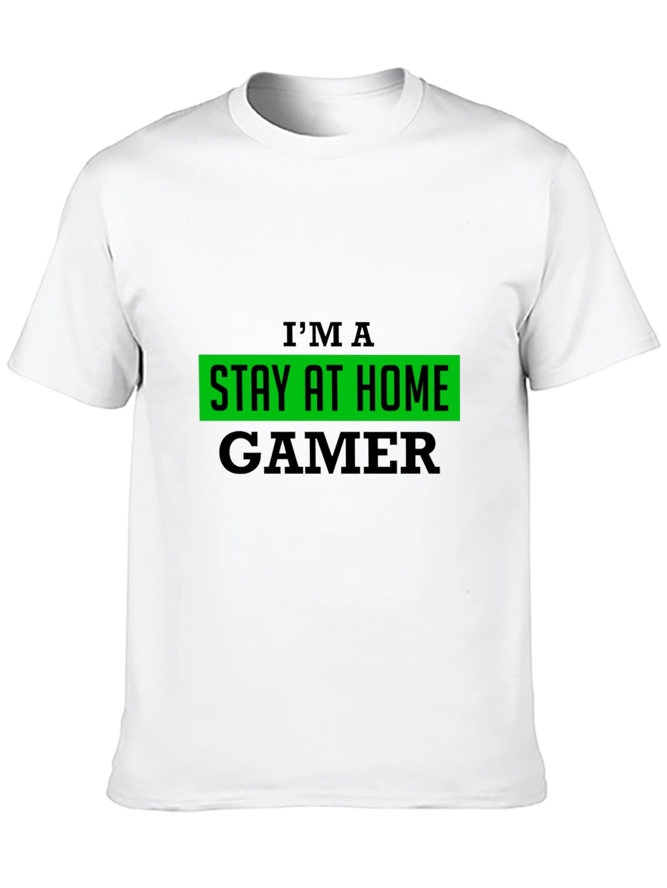Stay At Home Gamer Black T-Shirt