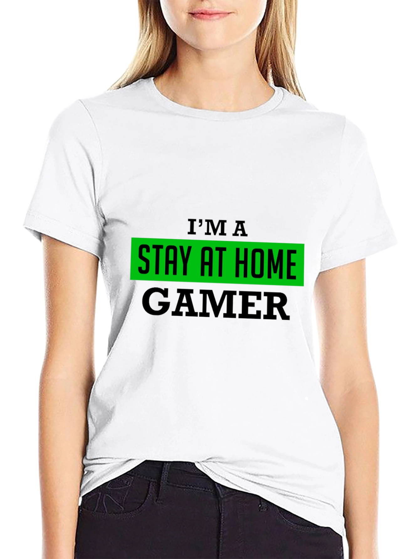 Stay At Home Gamer Black T-Shirt