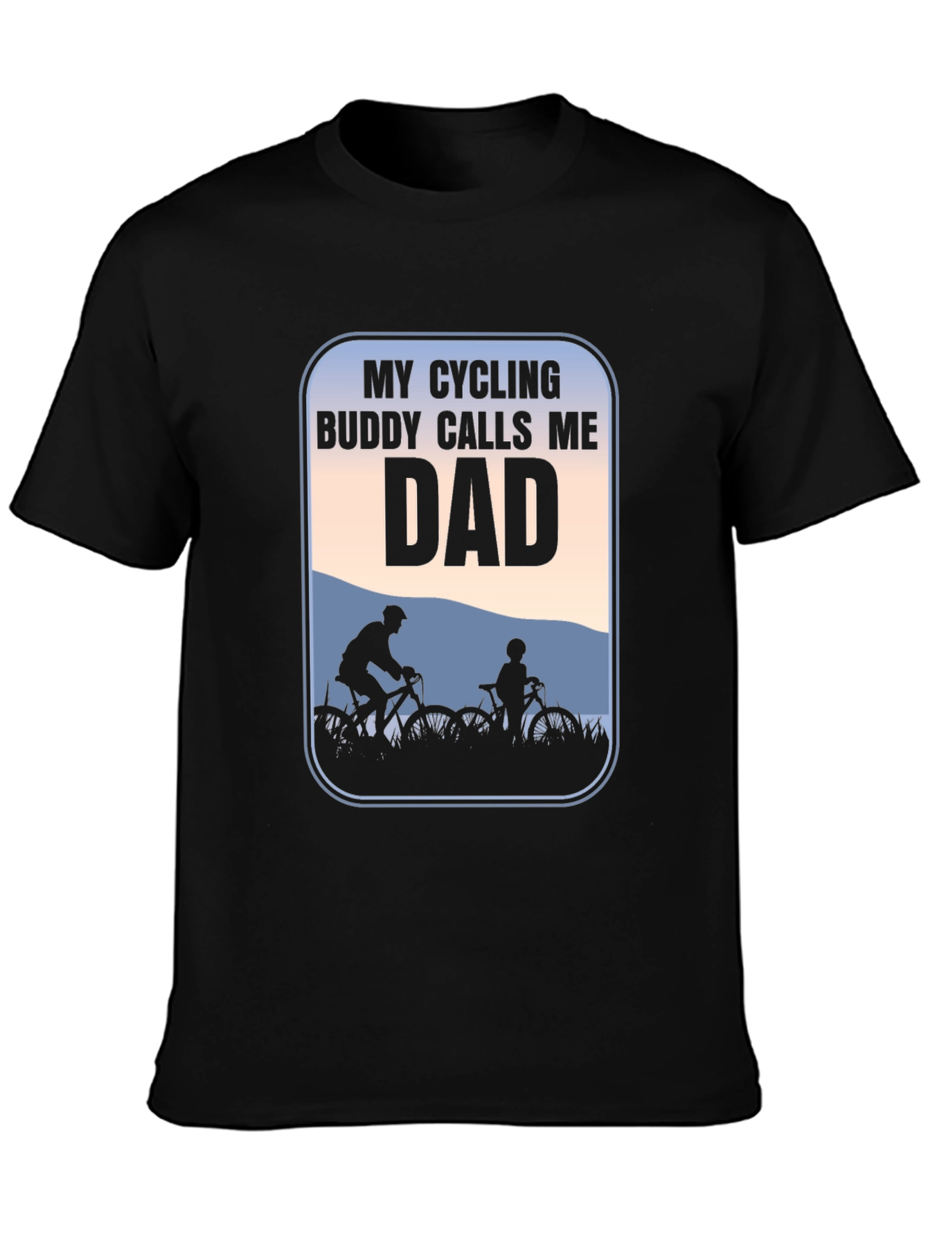 Cycling Buddy Dad T-Shirt: Perfect for Bike-Loving Fathers