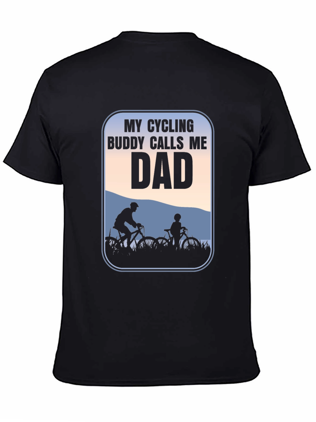 Cycling Buddy Dad T-Shirt: Perfect for Bike-Loving Fathers