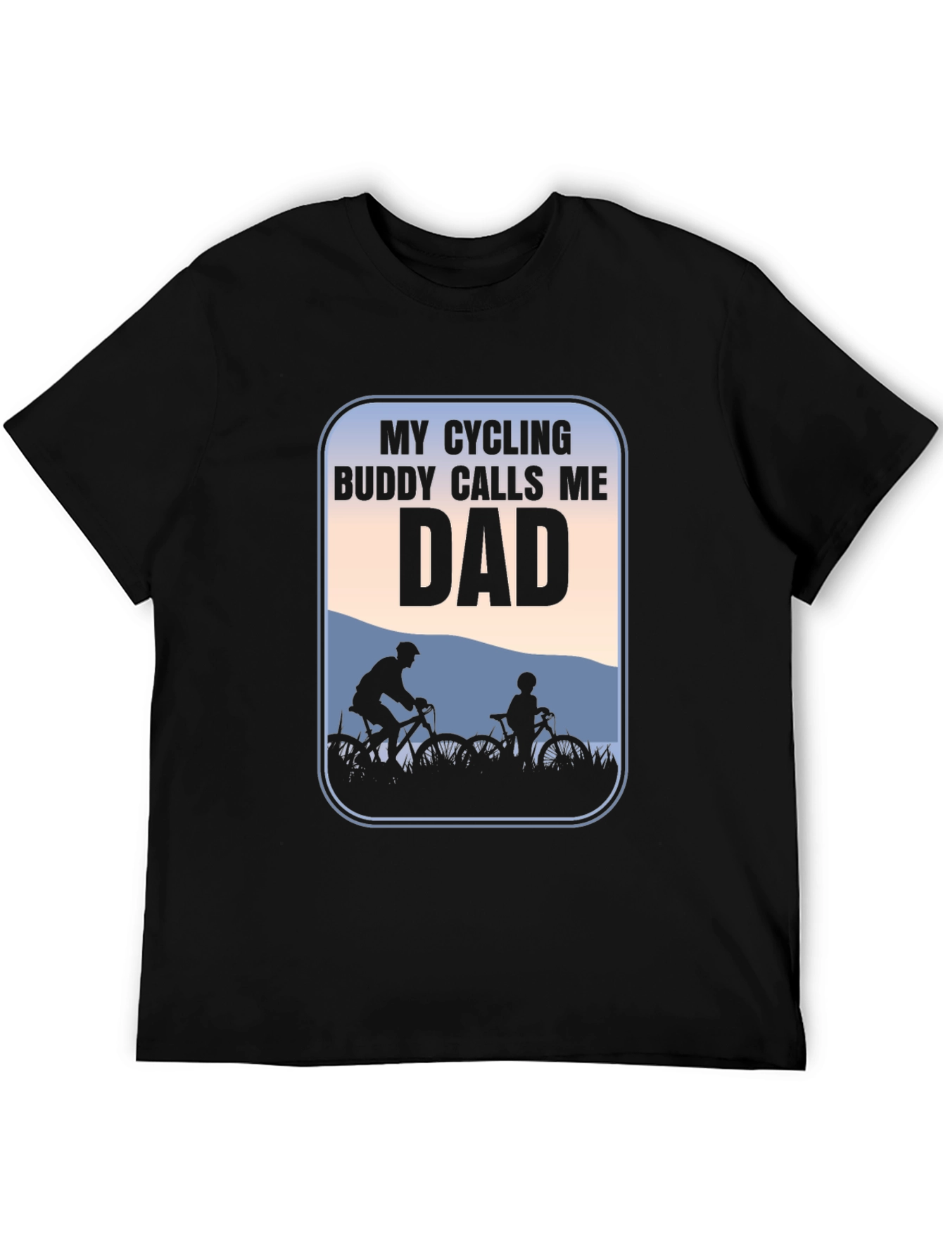 Cycling Buddy Dad T-Shirt: Perfect for Bike-Loving Fathers