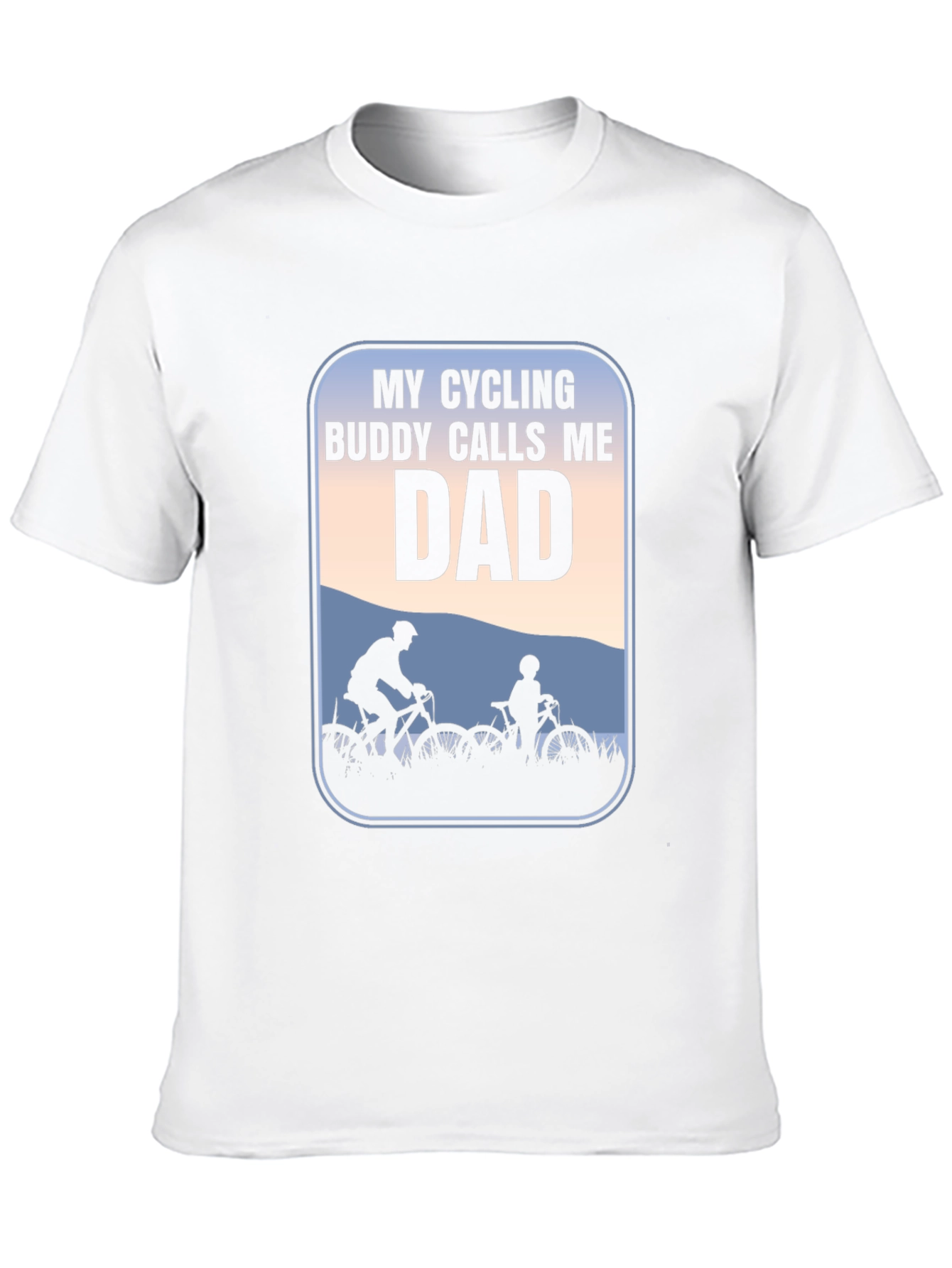 Cycling Buddy Dad T-Shirt: Perfect for Bike-Loving Fathers
