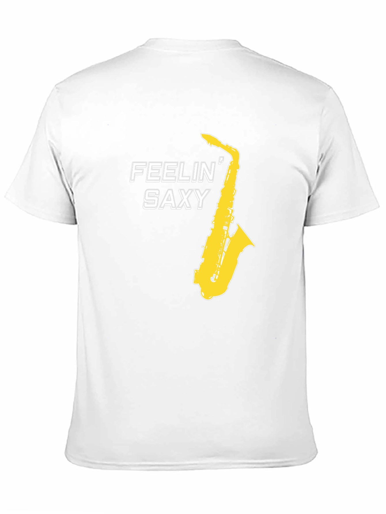 Feelin Saxy Graphic T-Shirt - Black Saxophone Tee