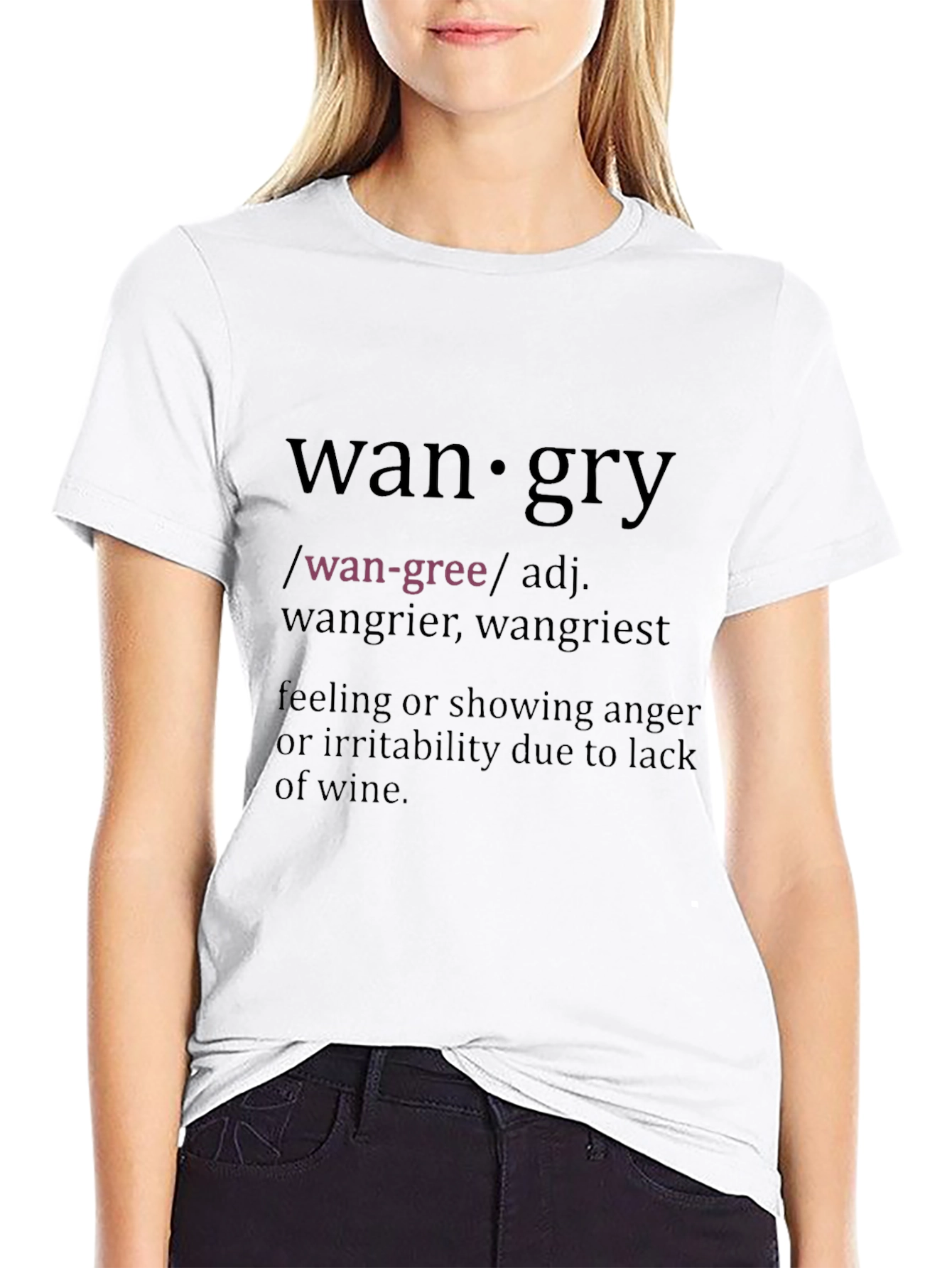 Wangry Definition T-Shirt - Funny Wine Lover Tee
