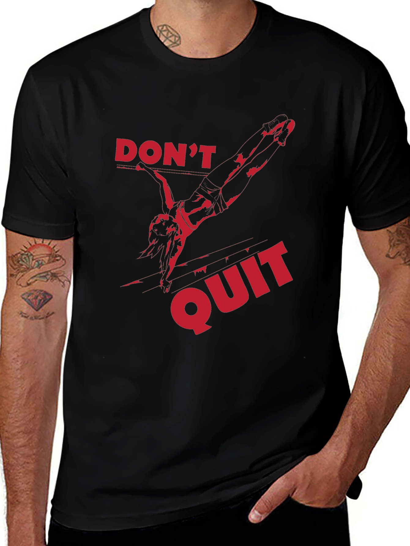Dont Quit Graphic Tee - Black