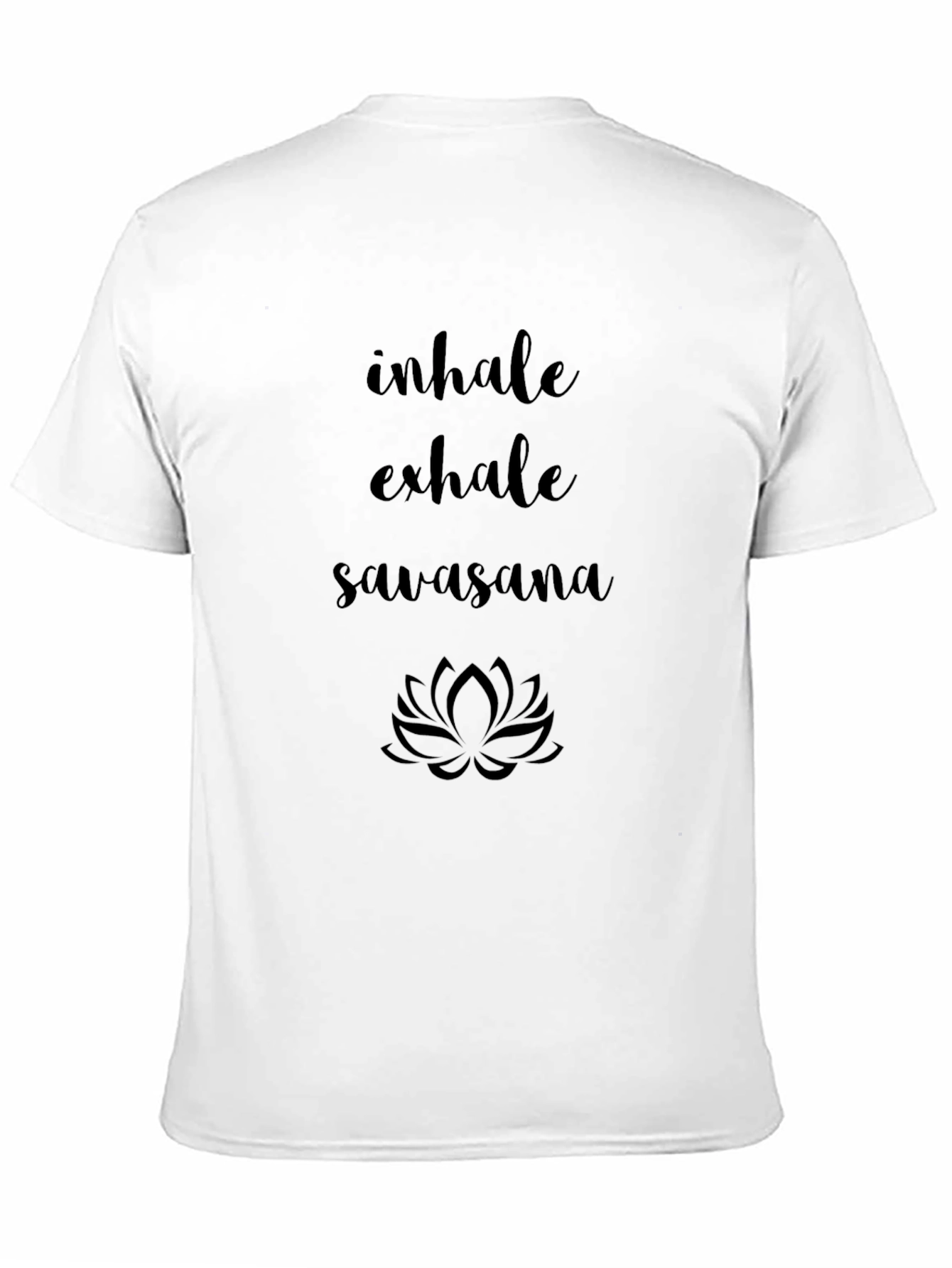 Yoga Inhale Exhale Savasana Lotus Graphic Tee