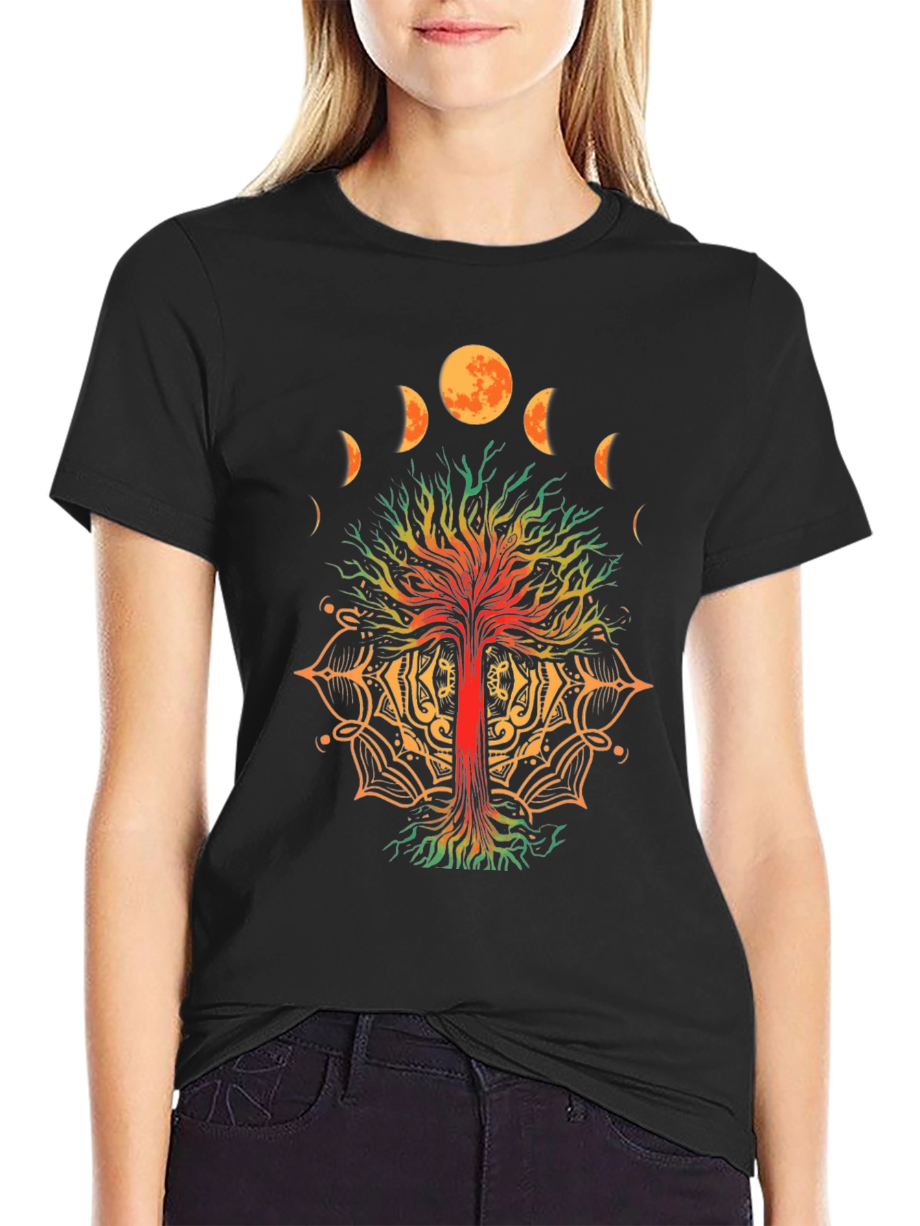 Tree of Life Moon Phases T-Shirt