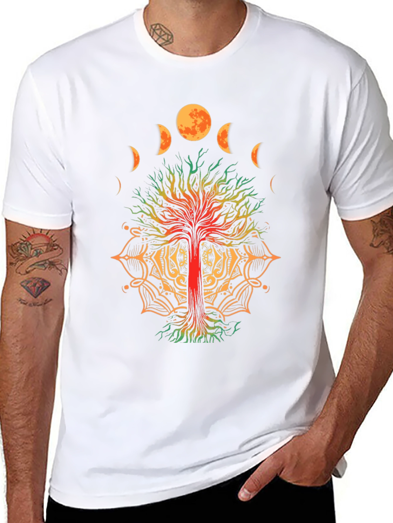 Tree of Life Moon Phases T-Shirt