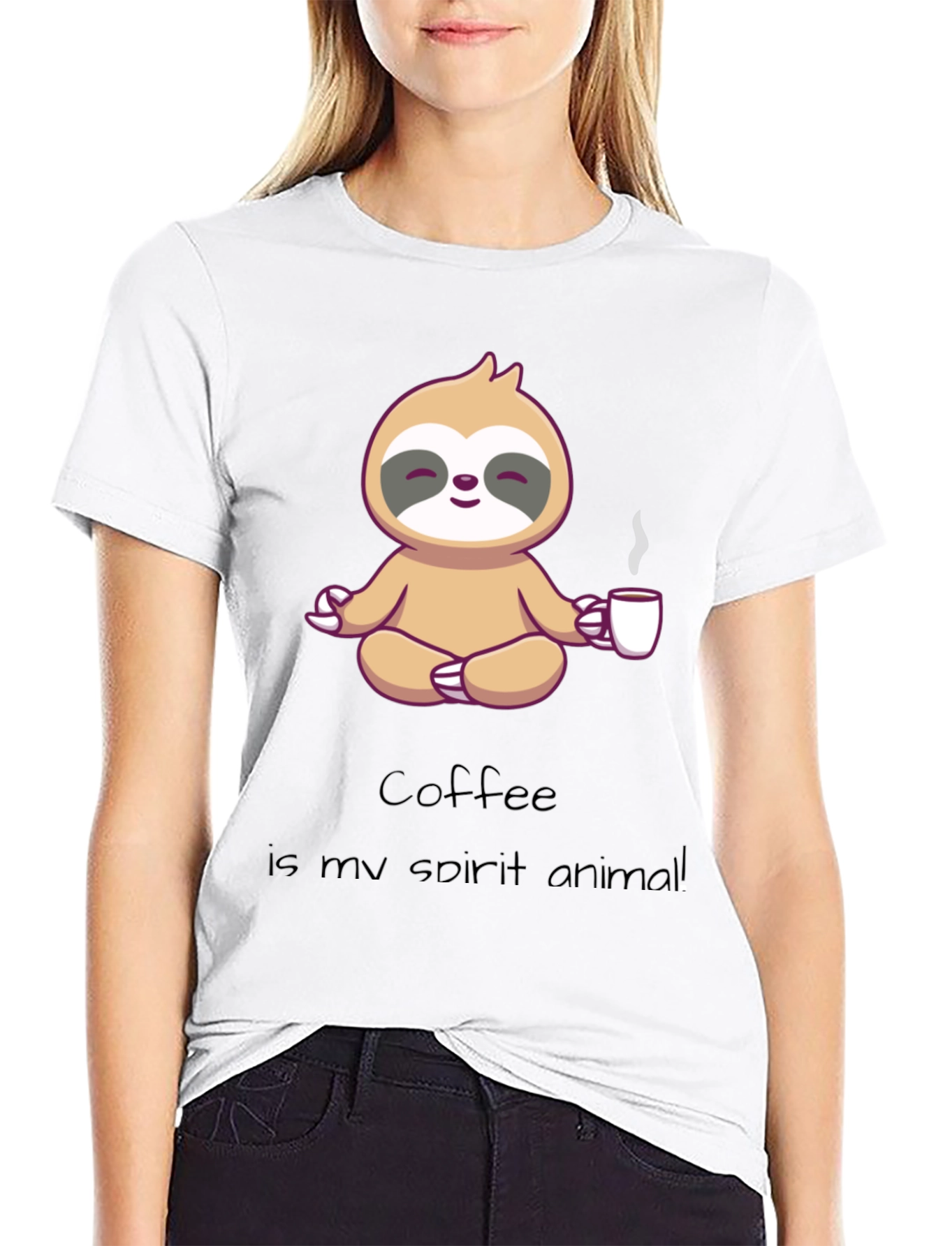 Meditating Sloth Coffee Lover T-Shirt