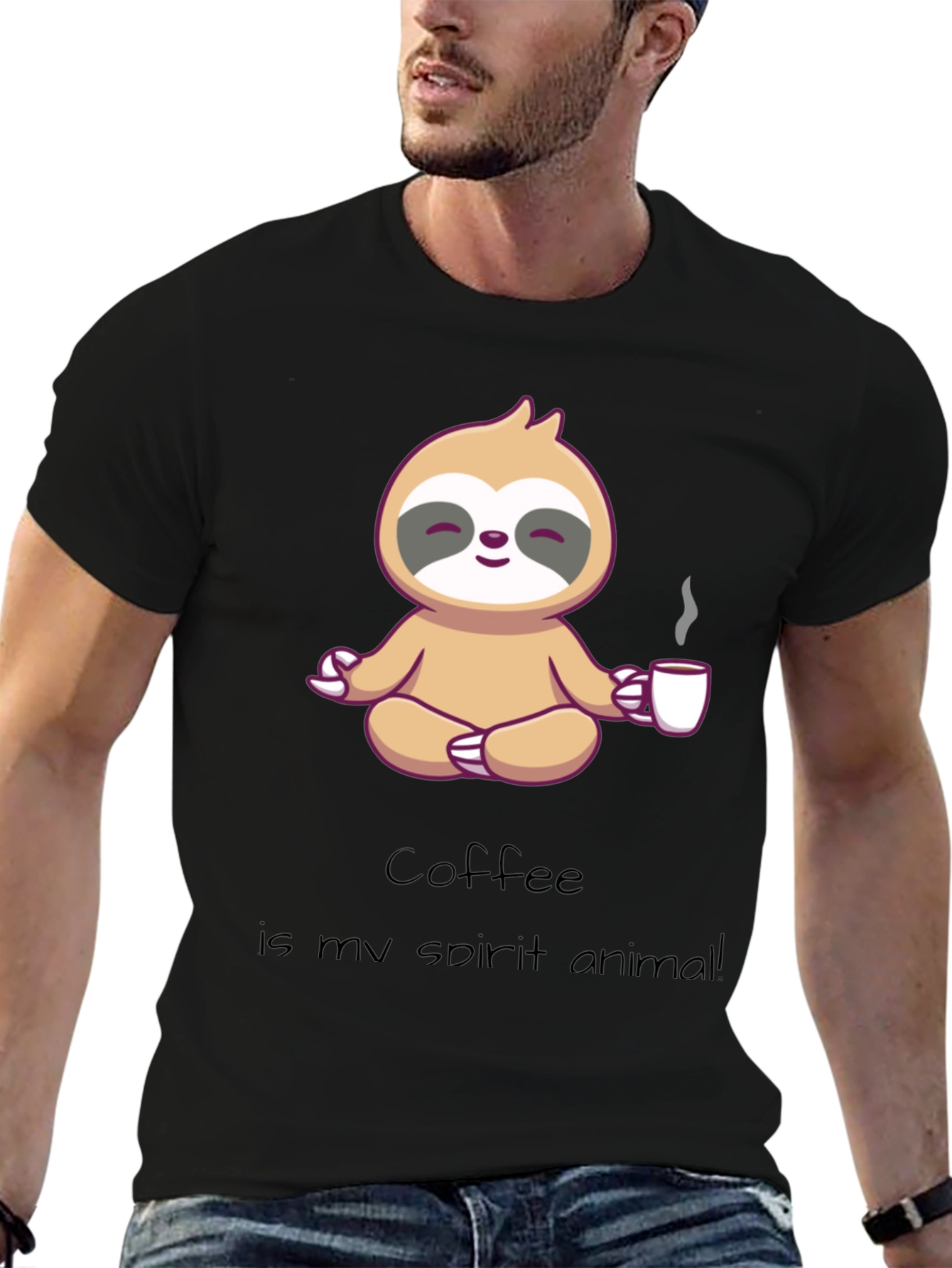 Meditating Sloth Coffee Lover T-Shirt