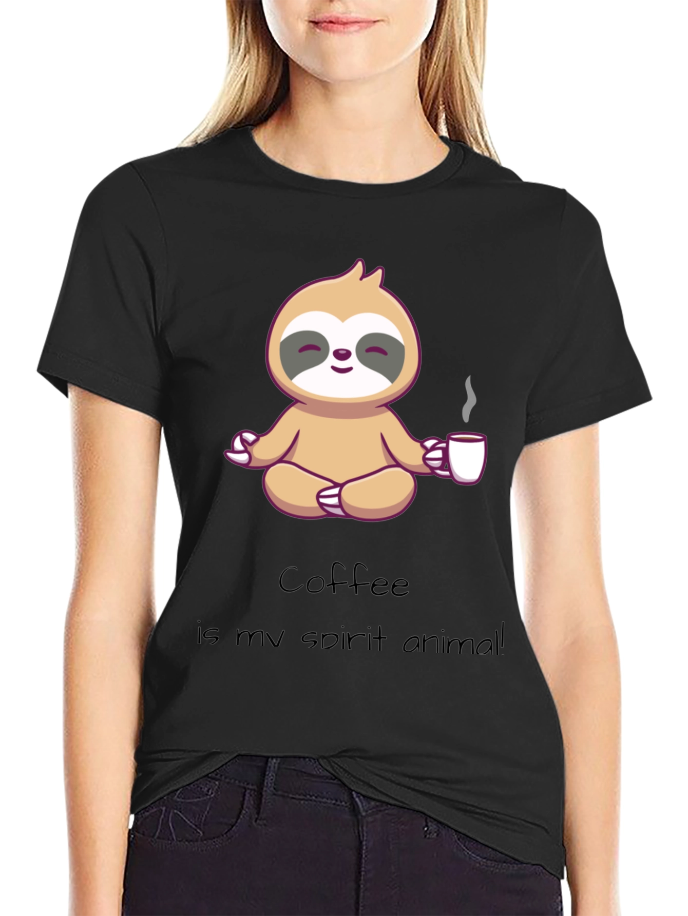 Meditating Sloth Coffee Lover T-Shirt