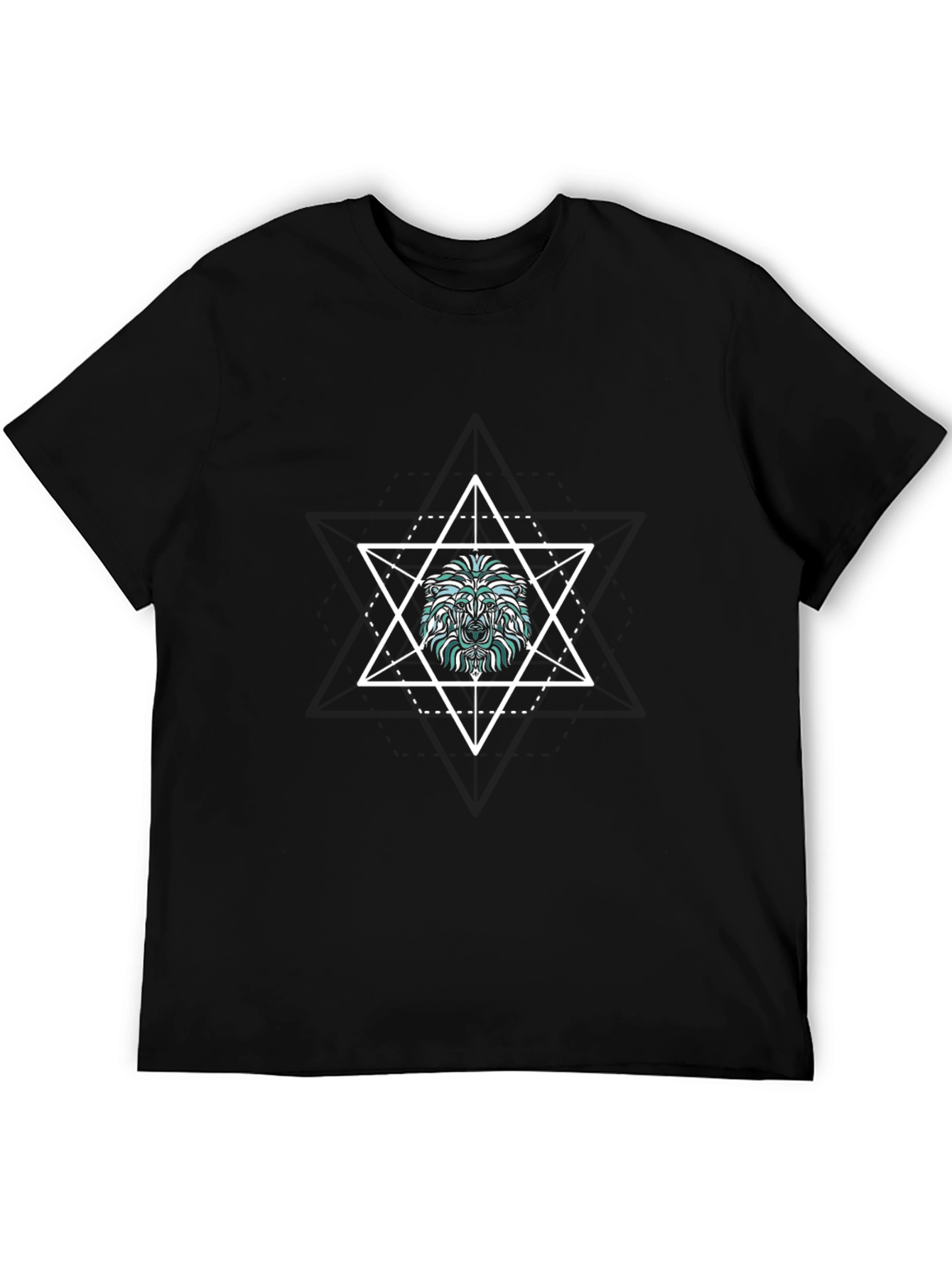 Lion Star Graphic Black T-Shirt