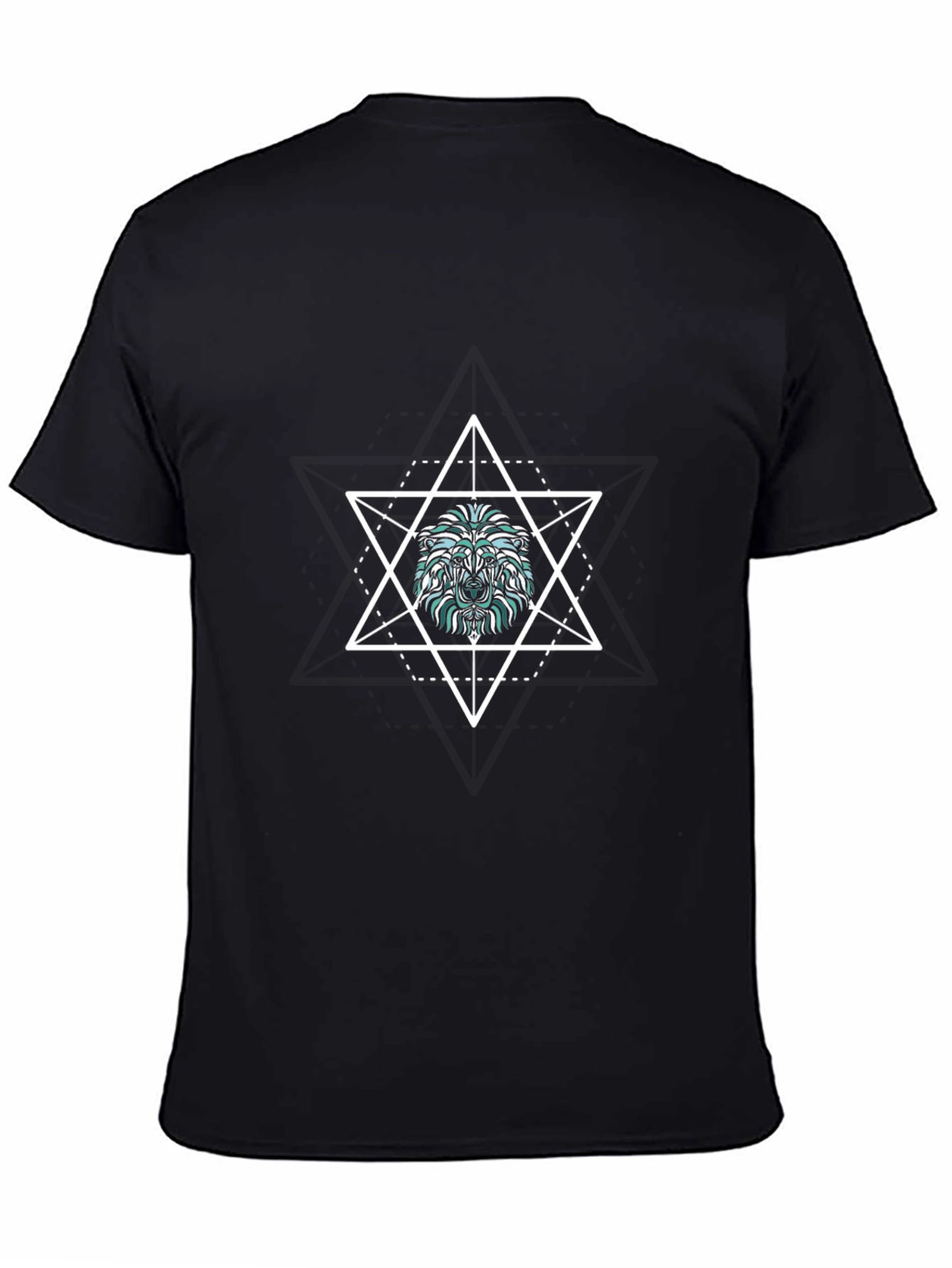Lion Star Graphic Black T-Shirt