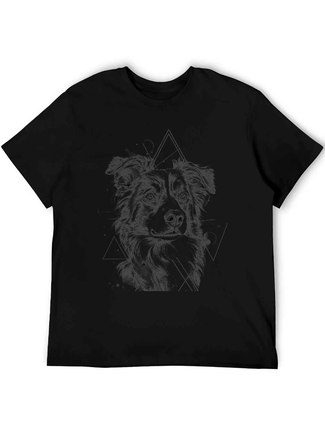 Dog Graphic Black T-Shirt