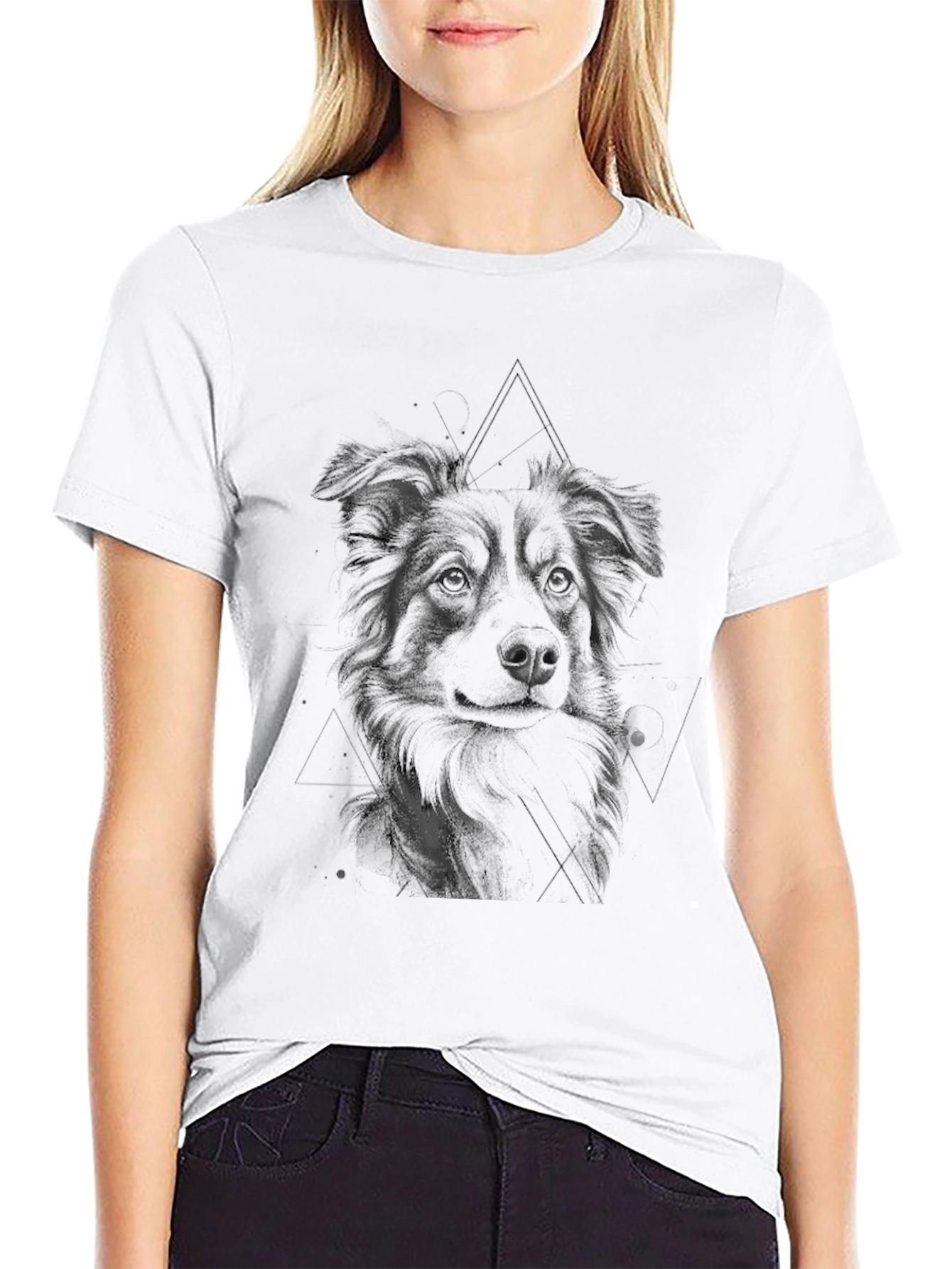 Dog Graphic Black T-Shirt