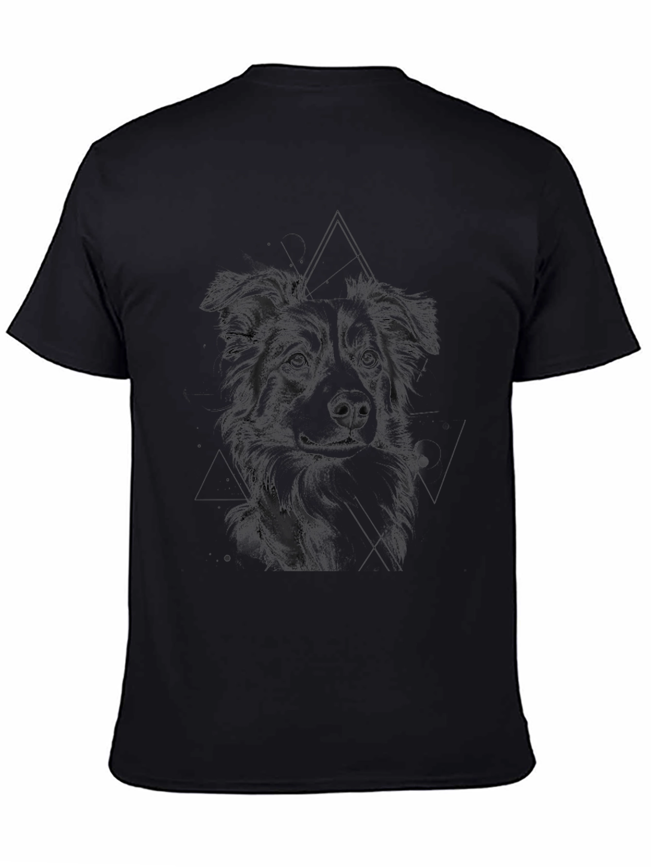 Dog Graphic Black T-Shirt