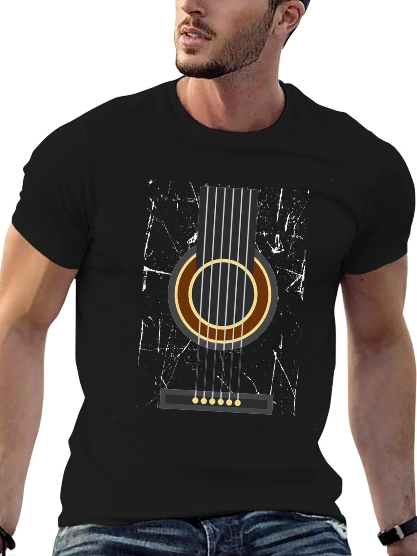 Guitar Graphic Tee - Music Lover Shirt