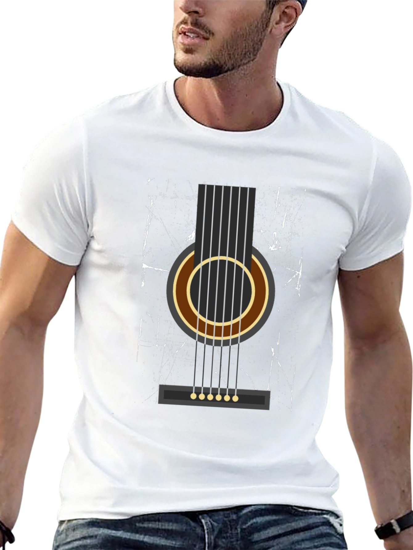 Guitar Graphic Tee - Music Lover Shirt