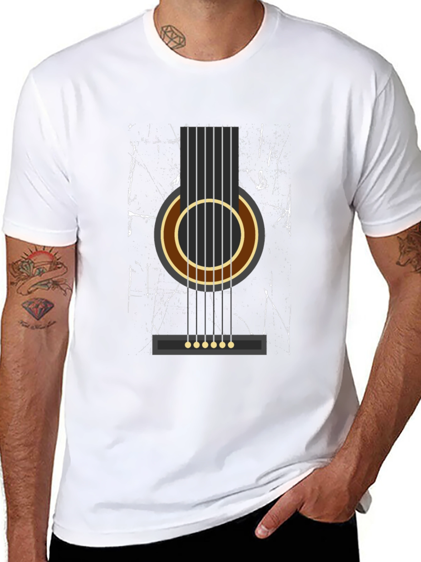 Guitar Graphic Tee - Music Lover Shirt