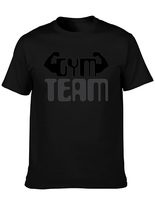 Gym Team Black T-Shirt - Fitness Apparel