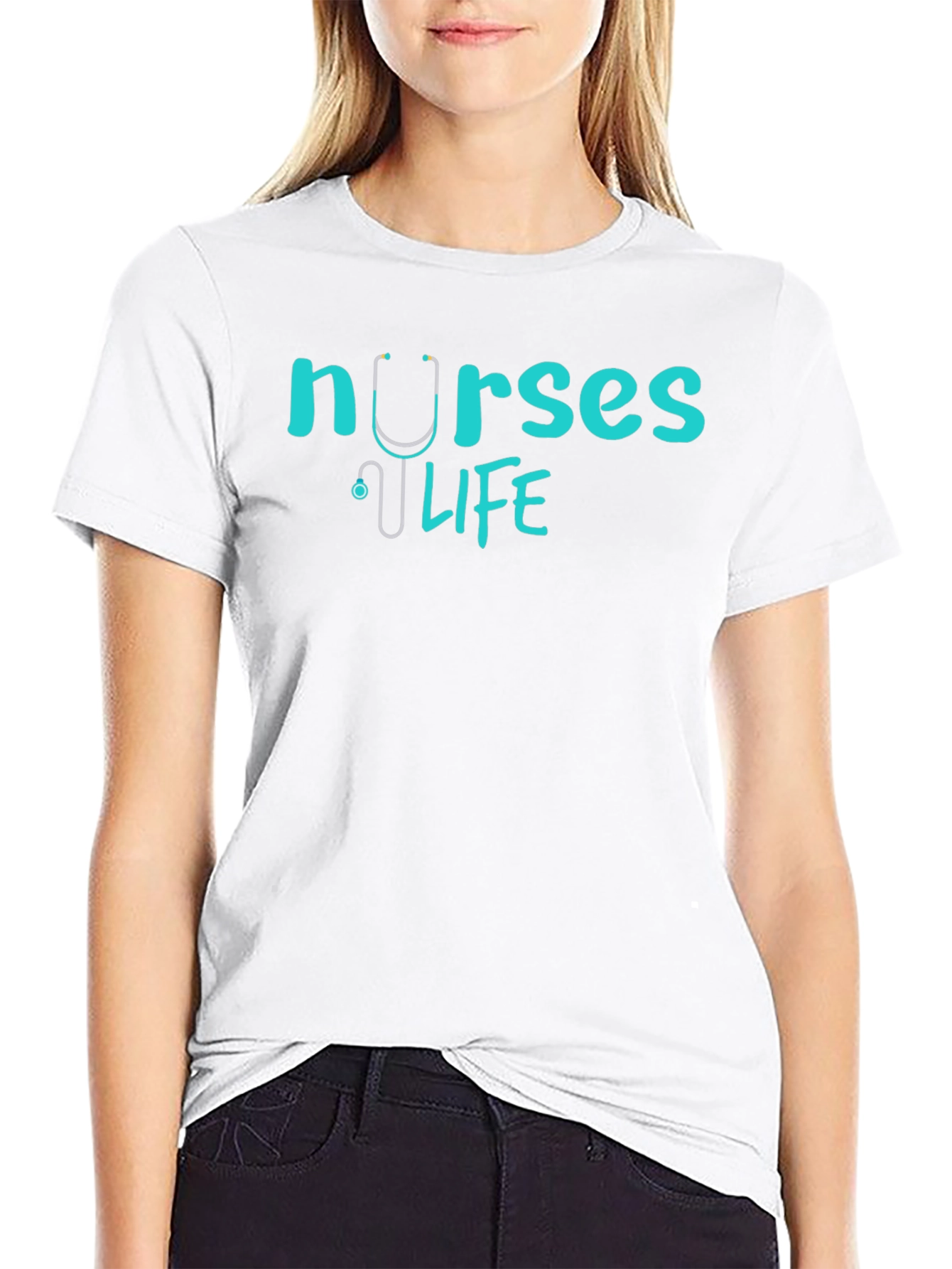 Nurses Life Stethoscope T-Shirt - Medical Profession Tee