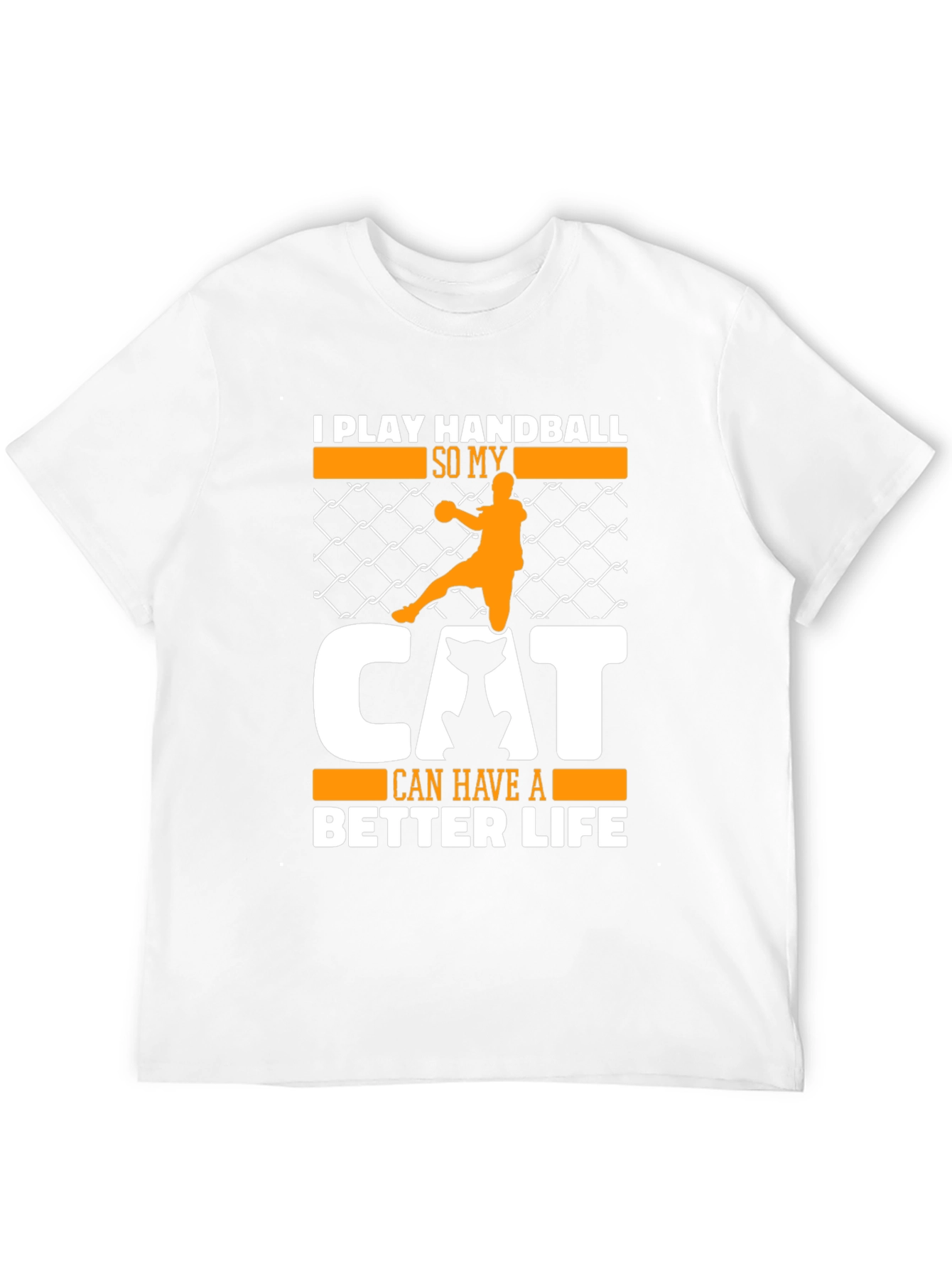 Handball Cat Lover Graphic T-Shirt