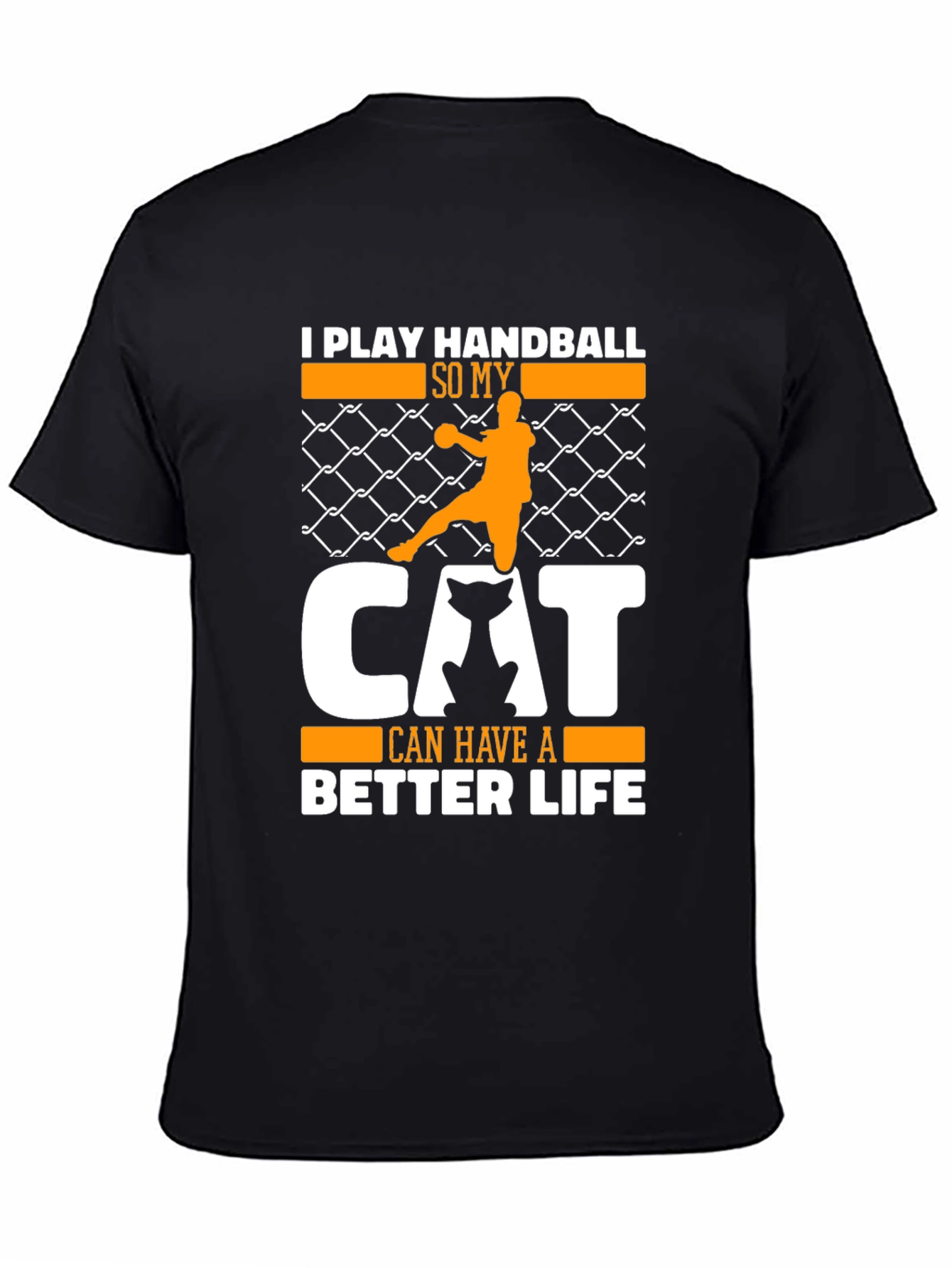 Handball Cat Lover Graphic T-Shirt