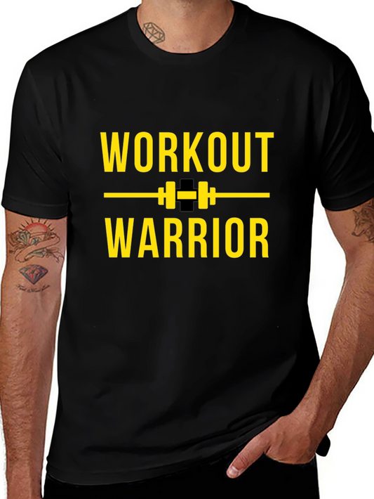Workout Warrior Graphic Tee - Gym Motivation Shirt