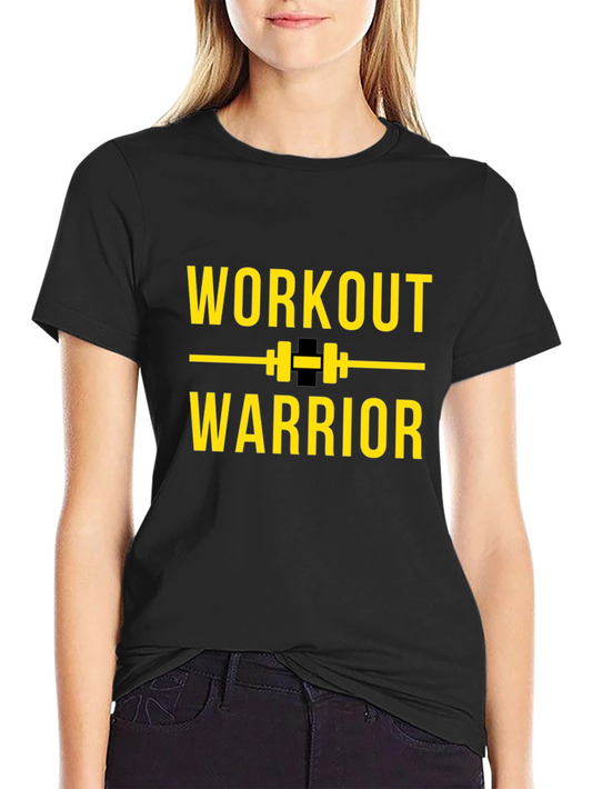 Workout Warrior Graphic Tee - Gym Motivation Shirt