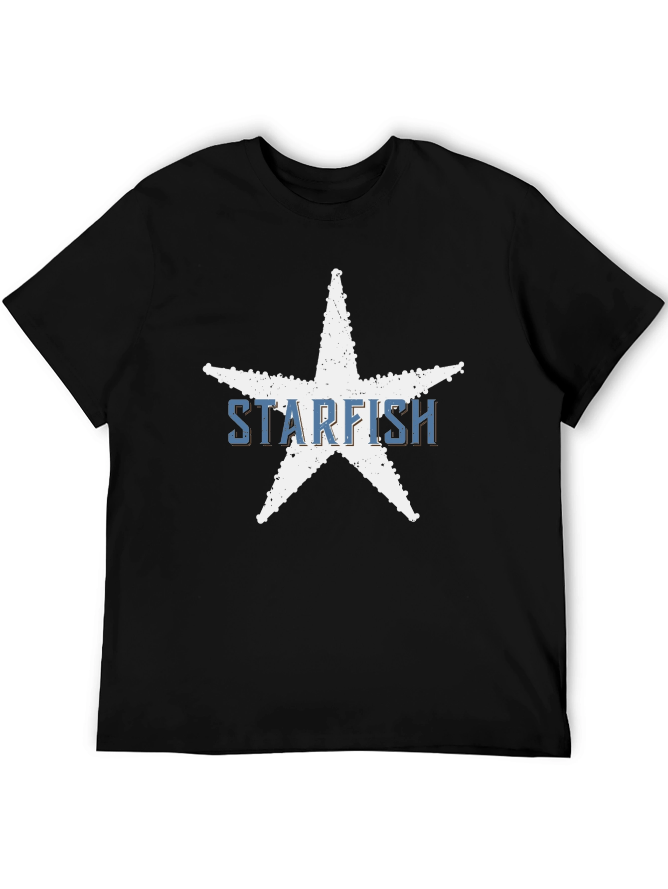 Starfish Graphic Tee - Coastal Style Black T-Shirt