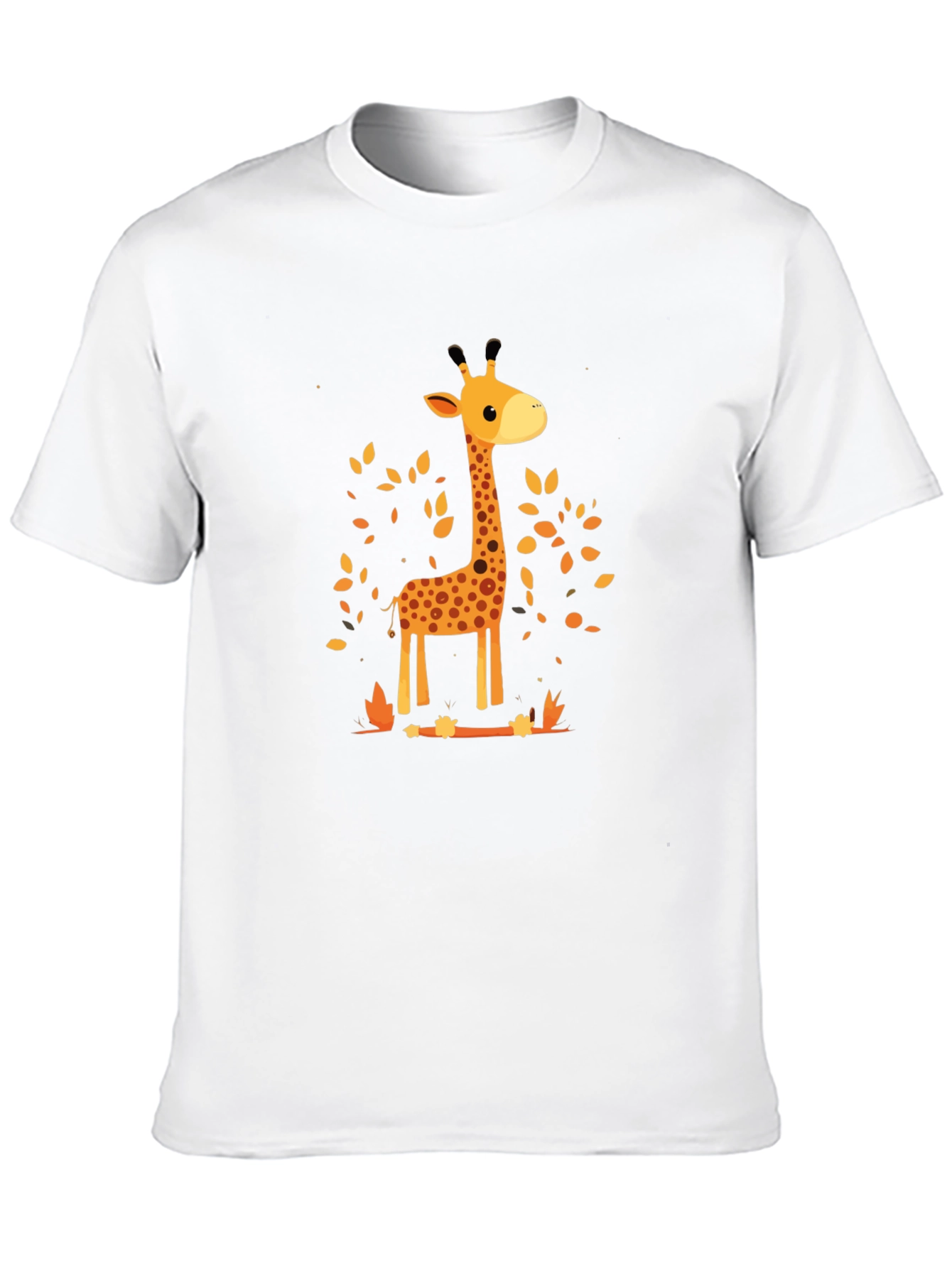 Giraffe Print Crewneck T-Shirt