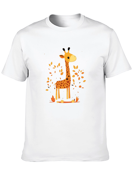Giraffe Print Crewneck T-Shirt