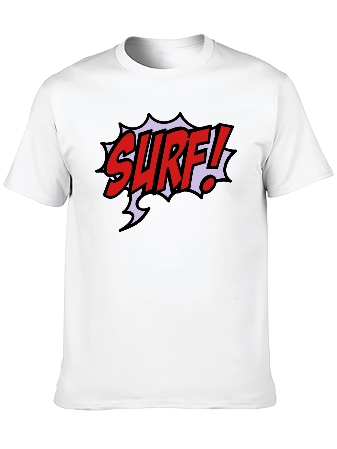 Surf! Graphic T-Shirt - Black Cotton Tee