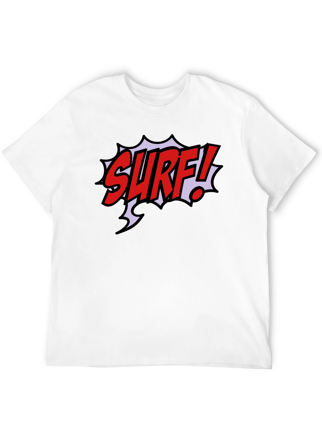 Surf! Graphic T-Shirt - Black Cotton Tee