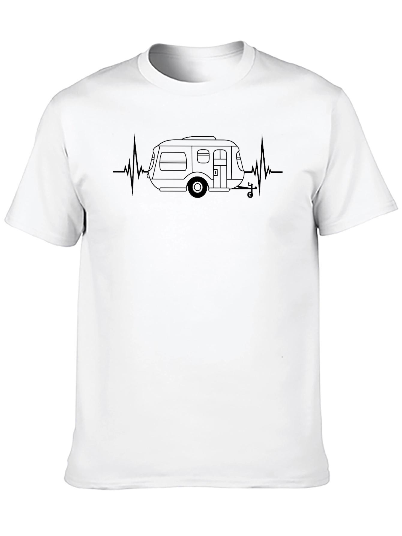 RV Camper Heartbeat Graphic Tee