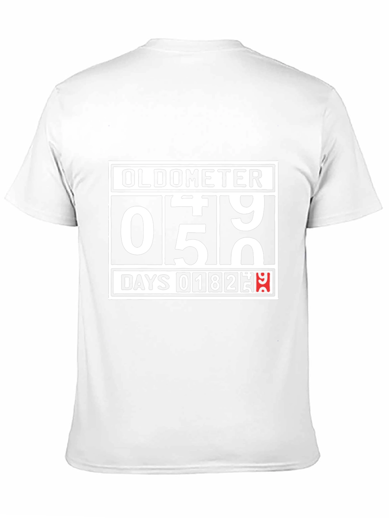 Oldometer Birthday T-Shirt - Funny Age Counter Tee