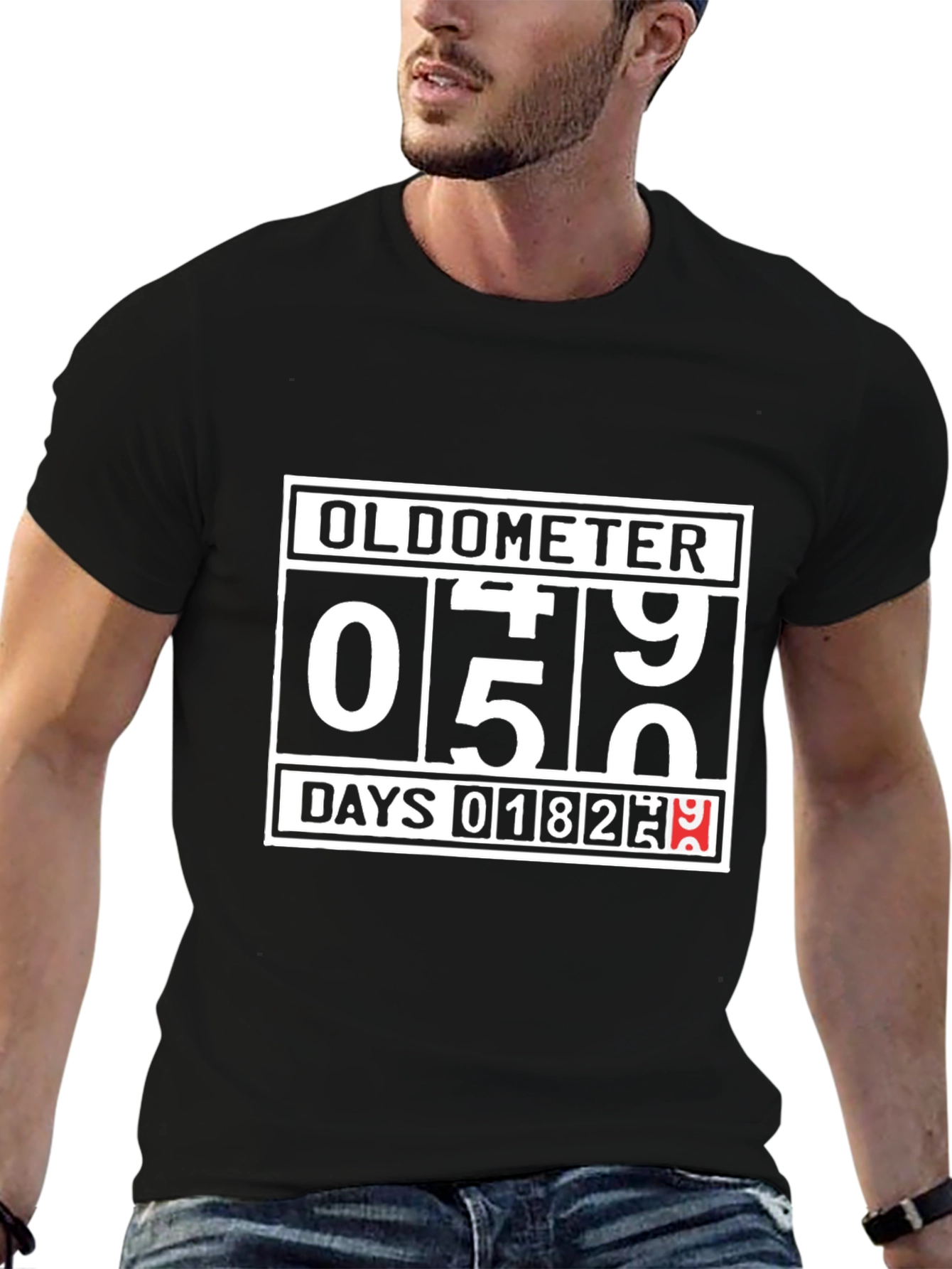 Oldometer Birthday T-Shirt - Funny Age Counter Tee