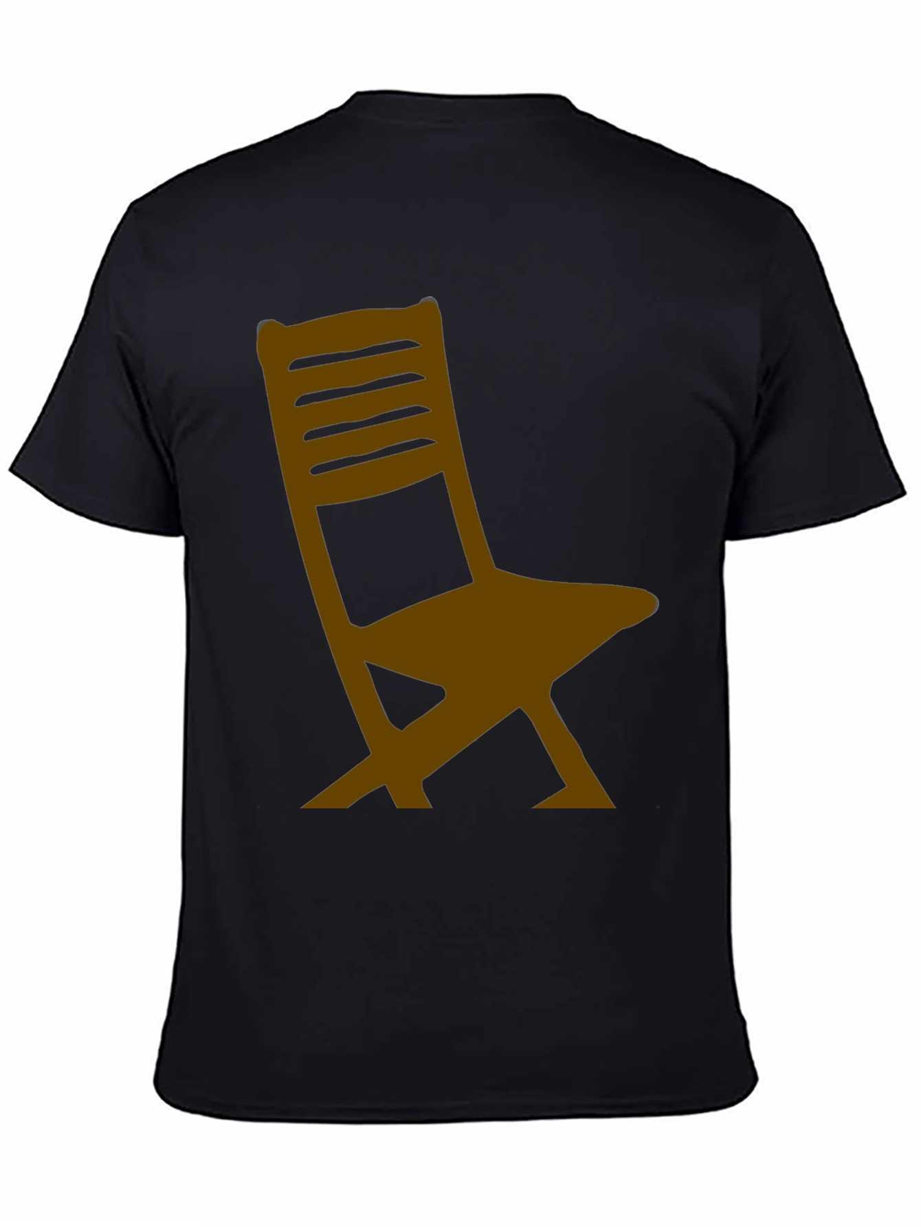 Chair Graphic Black T-Shirt - Relaxed Fit