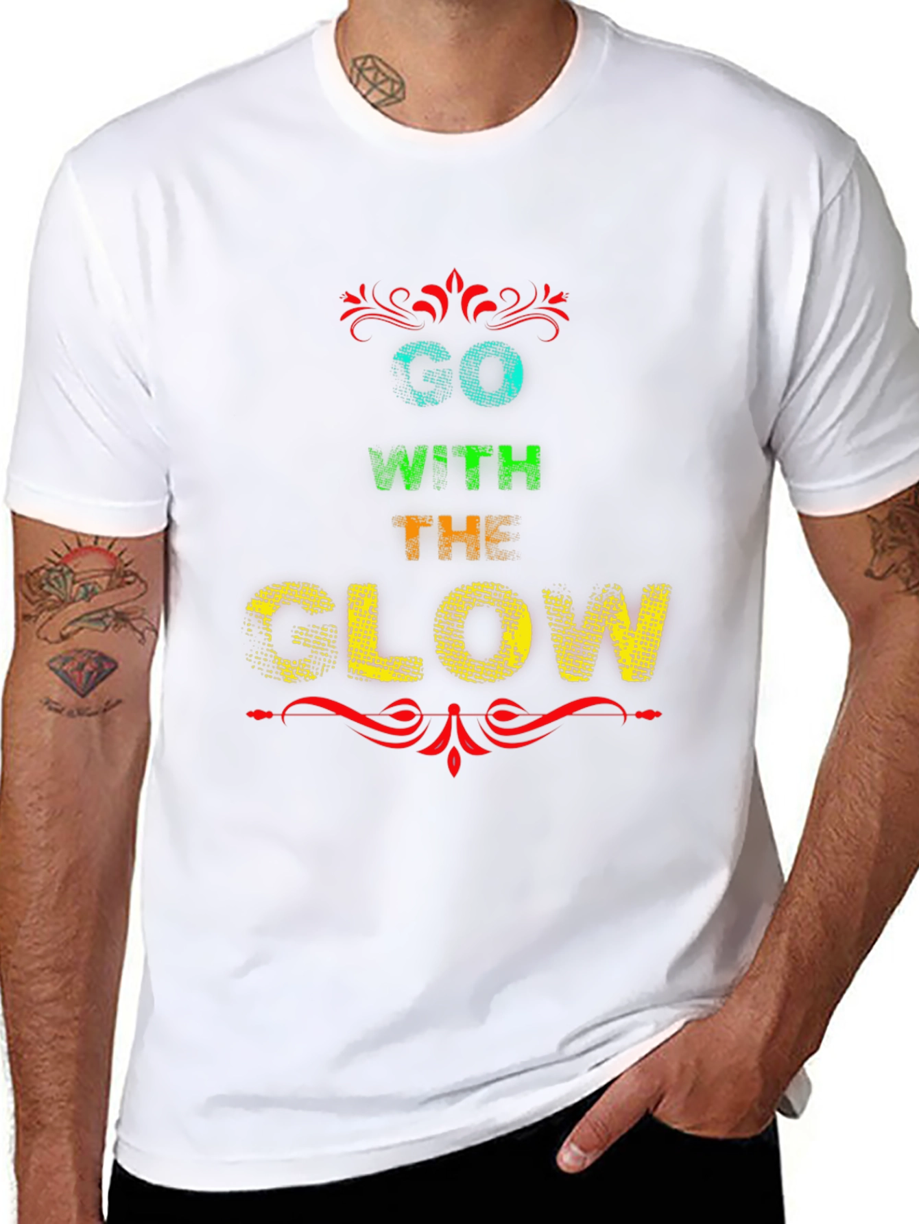 Go With The Glow Graphic Tee - Black