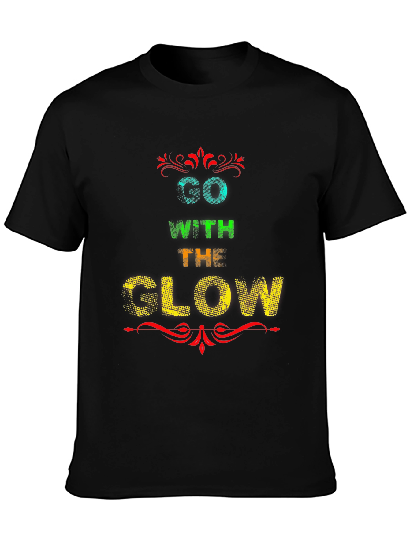 Go With The Glow Graphic Tee - Black