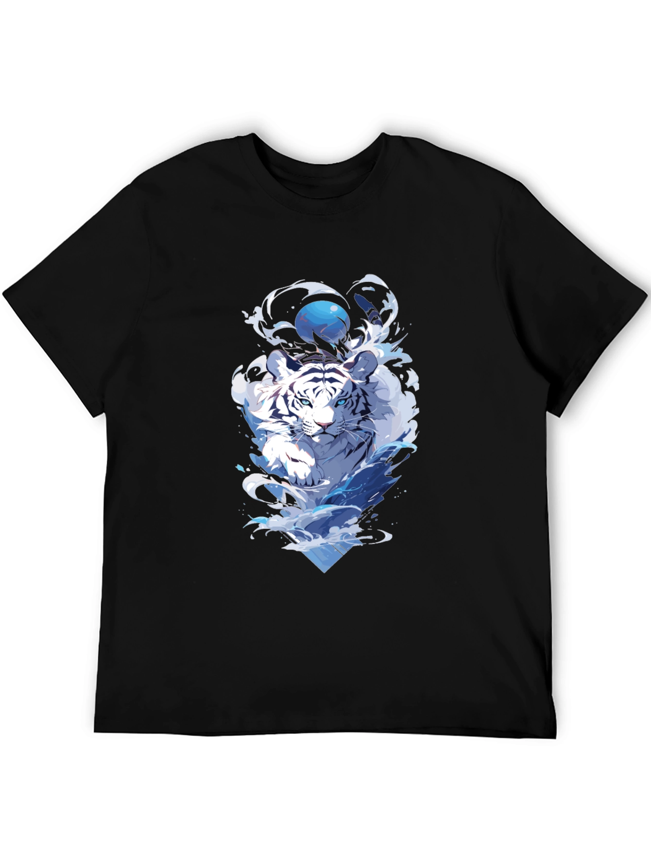 White Tiger Graphic Tee - Cool Animal Print Shirt