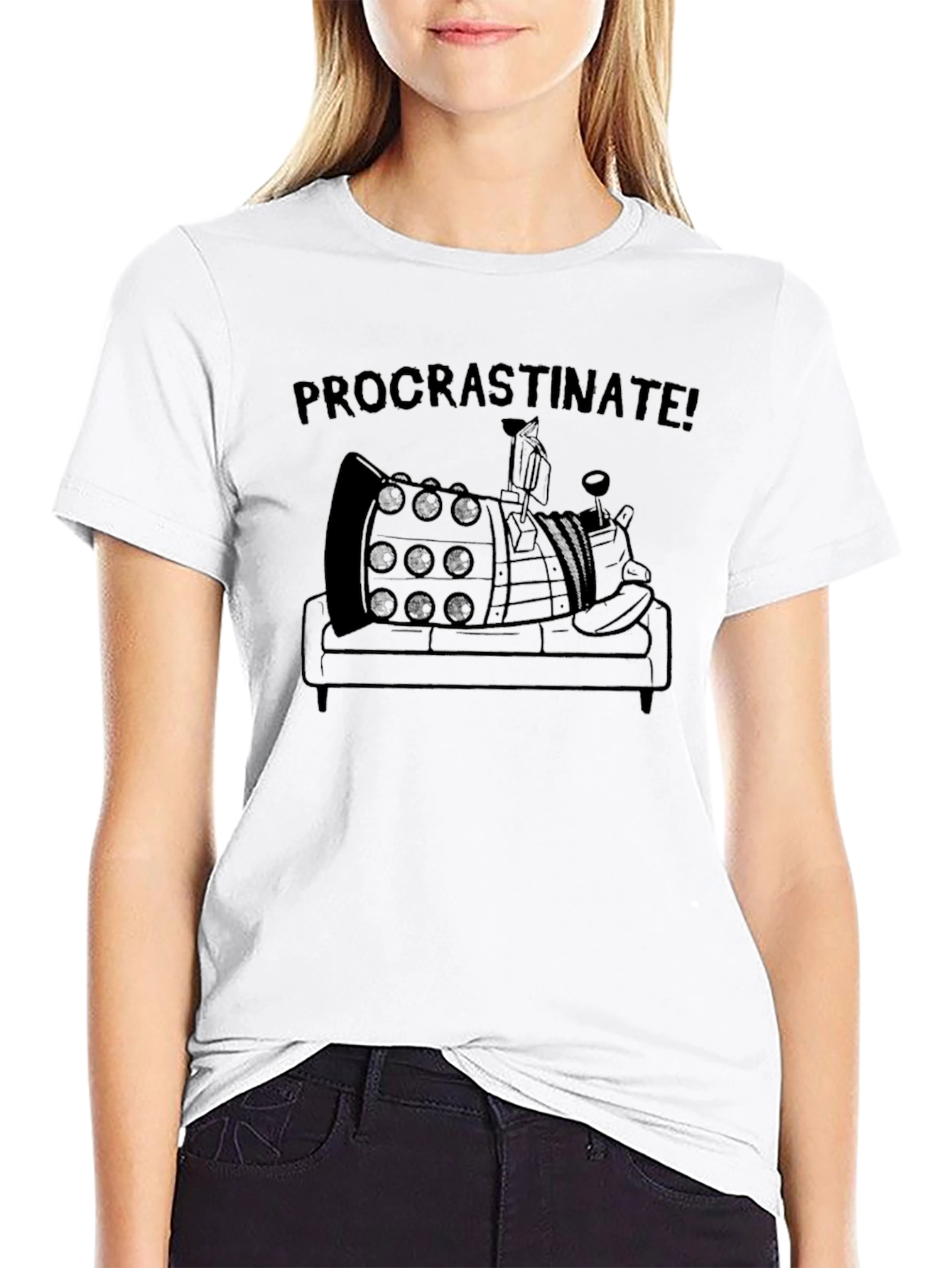 Procrastinate Dalek Graphic T-Shirt
