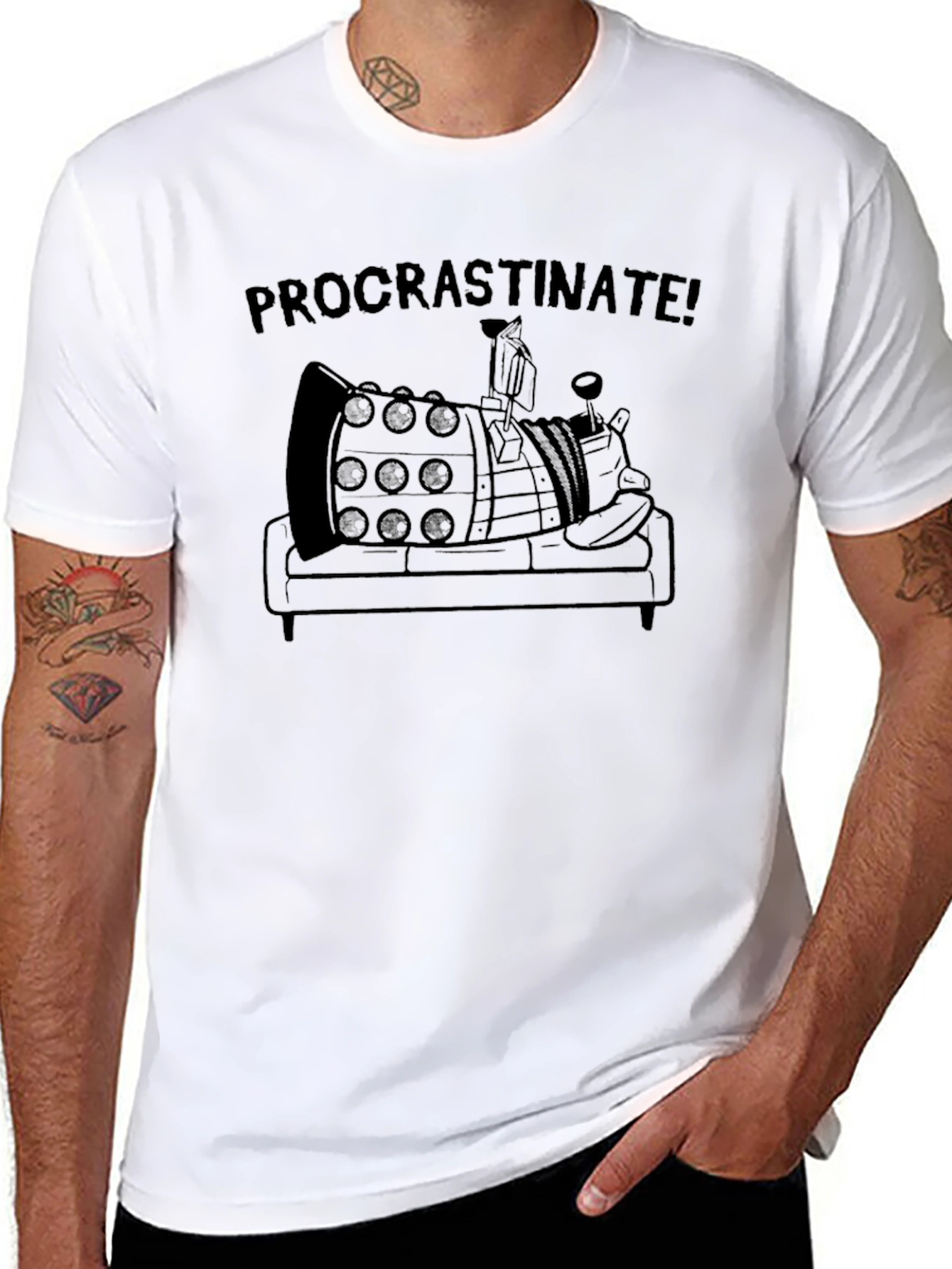Procrastinate Dalek Graphic T-Shirt
