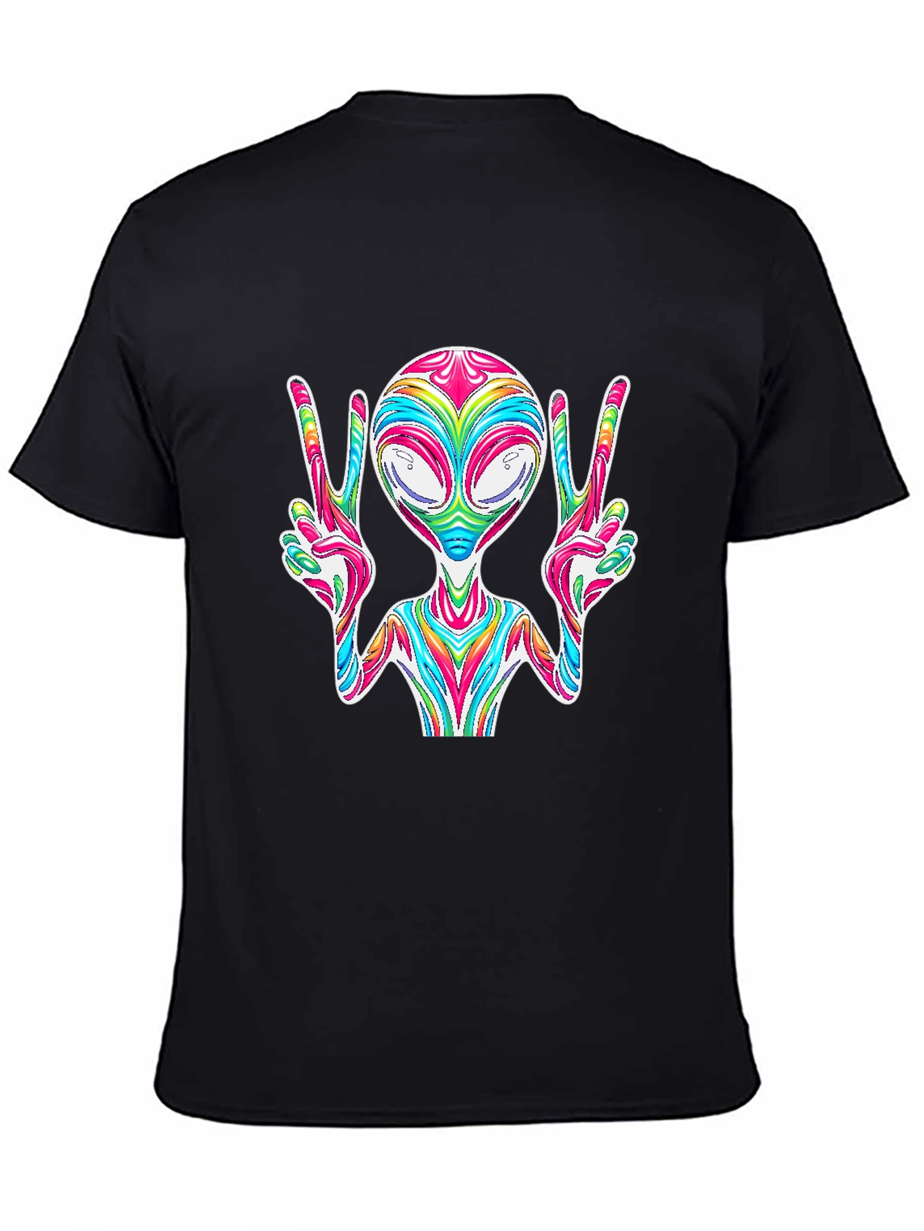 Peace Alien Tee - Retro Space Vibes