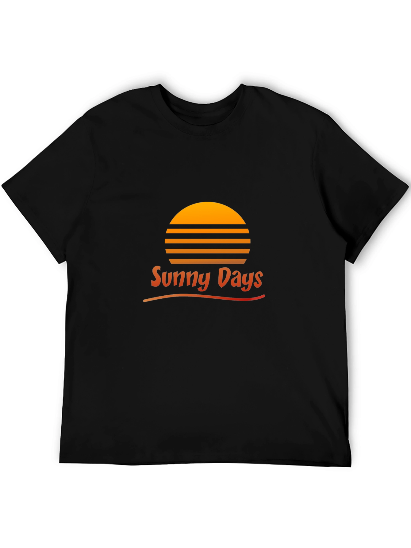 Sunny Days Graphic T-Shirt - Black