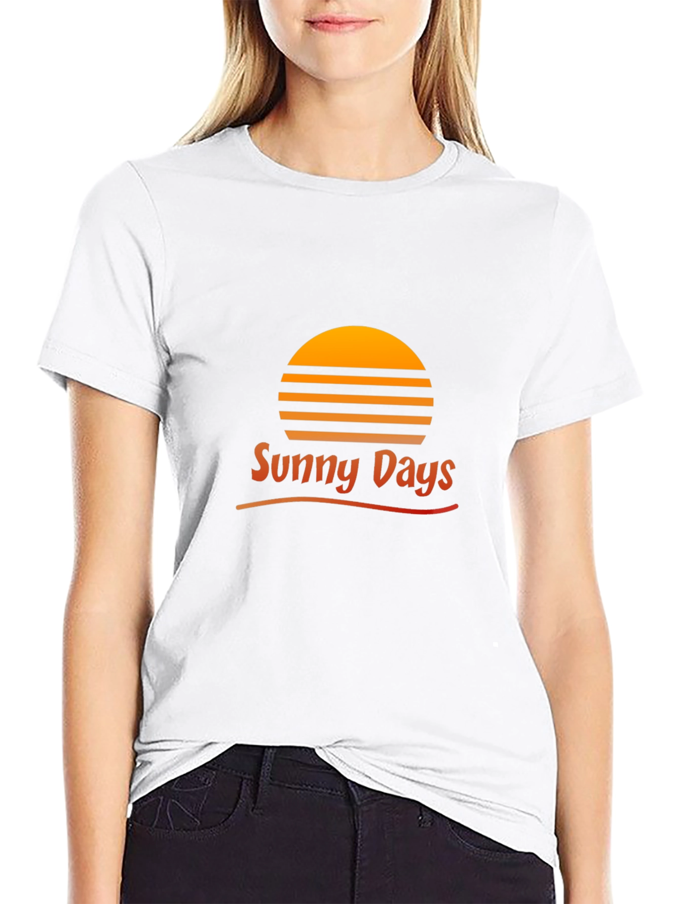 Sunny Days Graphic T-Shirt - Black