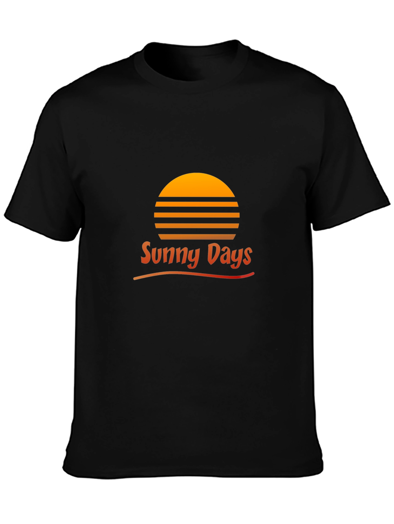 Sunny Days Graphic T-Shirt - Black