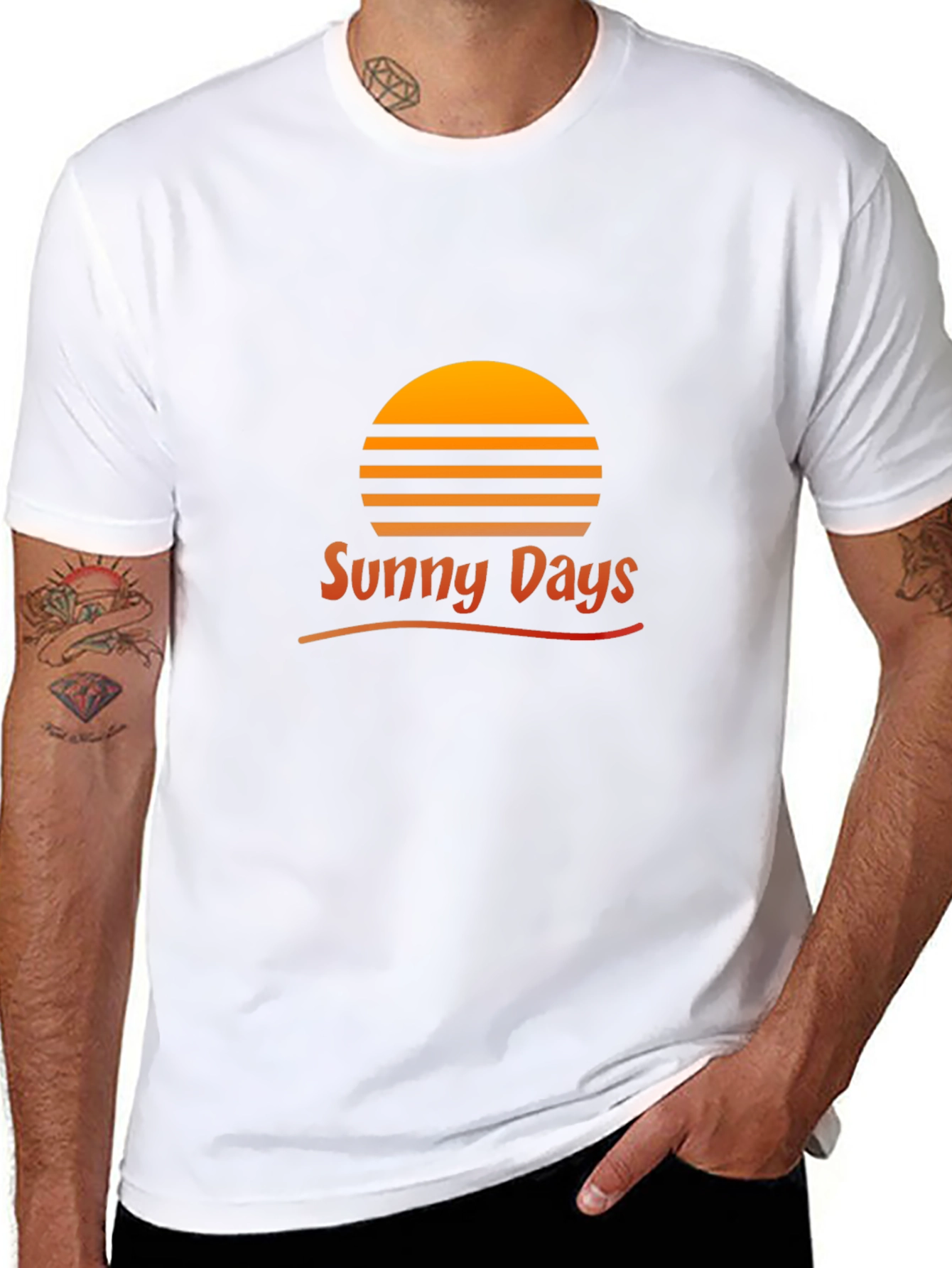 Sunny Days Graphic T-Shirt - Black