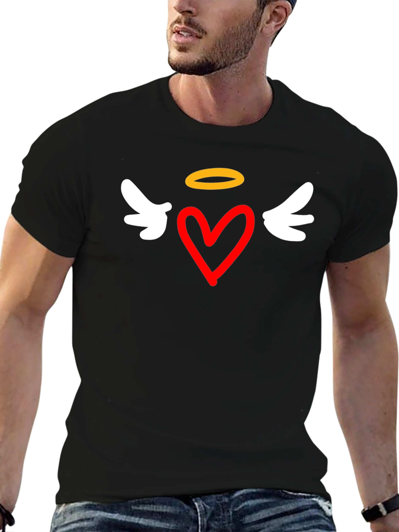 Heart Angel T-Shirt - Stylish Graphic Tee