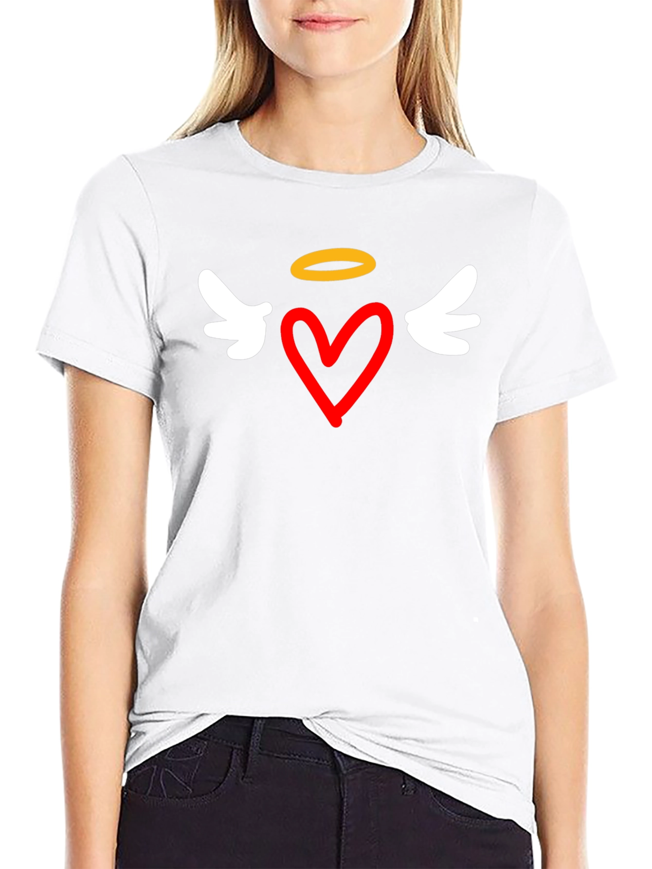 Heart Angel T-Shirt - Stylish Graphic Tee